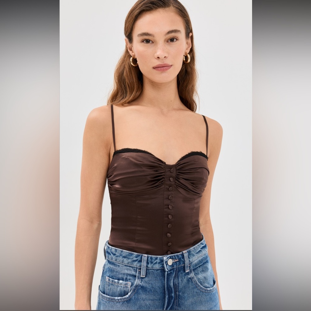 Reformation Ursula Silk Top